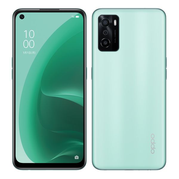 【ラッピング可】【即日発送】【国内版】【新品 箱不良・シュリンク破れ品】OPPO オッポ A55s 5G グリーン CPH2309GR Snapdragon 480 5G 6.5型 4GB/64GB SIMフリー