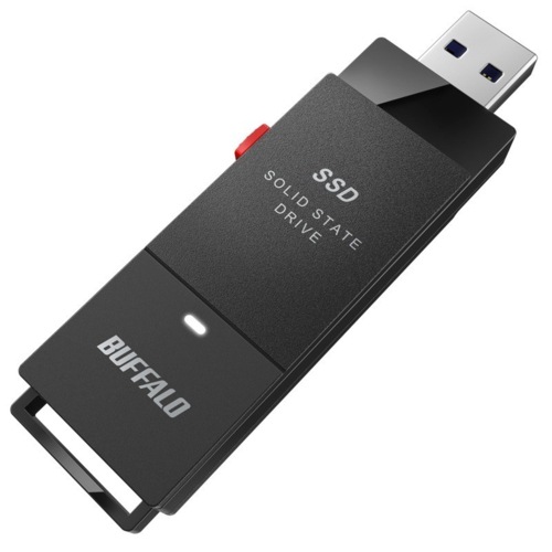 【新品】BUFFALO バッファロー スティック型SSD PC TV PS4向けUSB3.2(Gen.1)対応 500GB SSD-PUT500U3-BKA