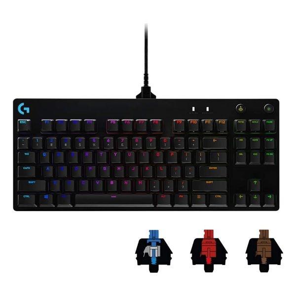 【新品】Logicool ロジクール G PRO X ゲーミングキーボード テンキーレス 有線 GXスイッチ クリッキー 日本語配列 LIGHTSYNC RGB 着脱式ケーブル G-PKB-002