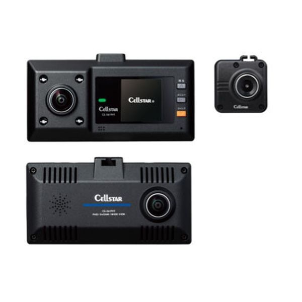 【新品】CELLSTAR セルスター 360°+リアカメラ 3カメラ 録画 ディスプレイ搭載ドライブレコーダー CS-361FHT