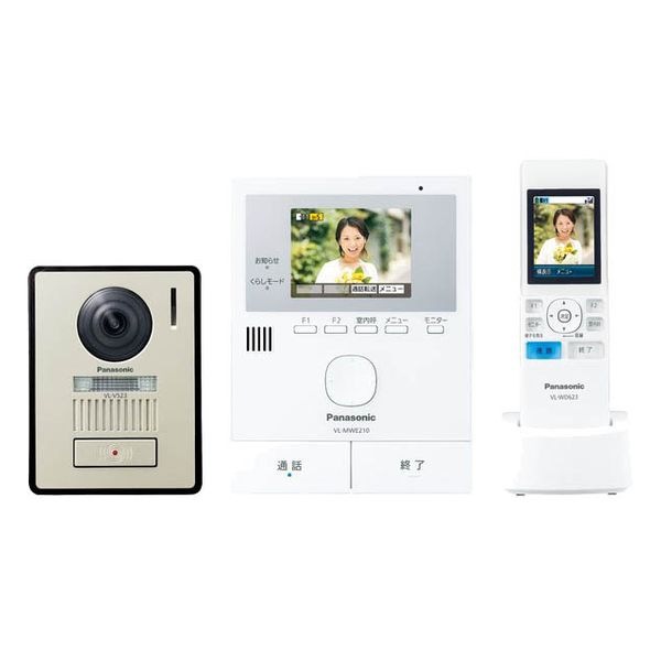 【即日発送】【新品】Panasonic パナソニック どこでもドアホン 録画機能付 電源コード式 VL-SWE210KLA