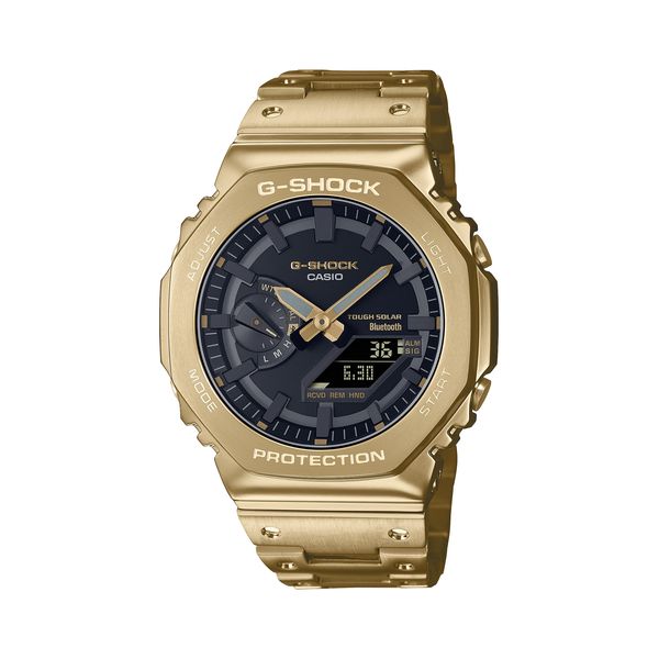 【新品】CASIO カシオ 腕時計メンズ G-SHOCK Gショック タフソーラー フルメタル GM-B2100GD-9AJF ゴールド