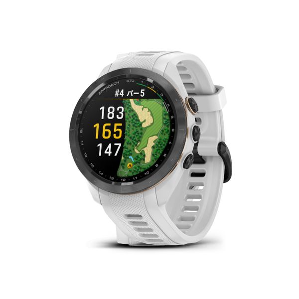 【ラッピング可】【即日発送】【新品】GARMIN ガーミン GPS ゴルフナビ Approach S70 42mm 010-02746-20 ホワイト