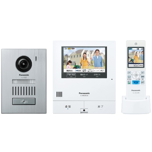 【即日発送】【新品 箱不良・シュリンク破れ品】Panasonic パナソニック テレビドアホン スマホで外でもドアホン 親機&子機セット VL-SWD505KS