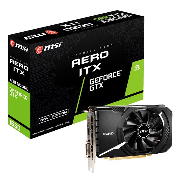 【新品】MSI エムエスアイ グラフィックボード GeForce GTX 1650 D6 AERO ITX OCV1