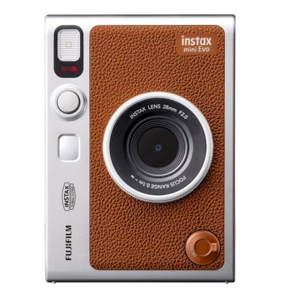 【ラッピング可】【新品】FUJIFILM 富士フィルム ハイブリッドインスタントカメラ instax mini Evo INS-mini-EVO-BR-C ブラウン