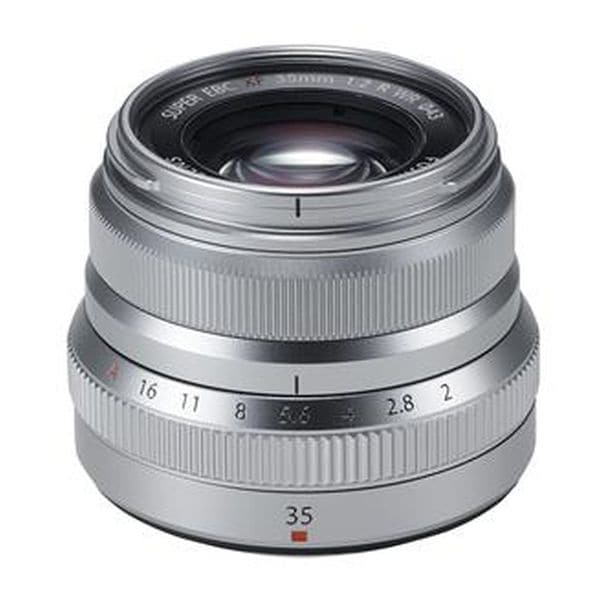 【新品】FUJIFILM 富士フイルム カメラレンズ XF35mmF2 R WR FUJINON（フジノン） シルバー
