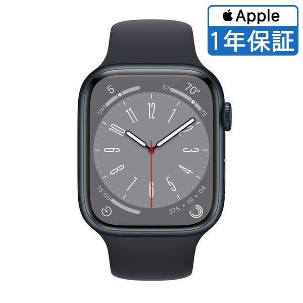 【ラッピング可】【即日発送】【Apple 整備済品 CPO】Apple Watch 8 45mm GPSモデル ミッドナイトアルミニウムケース、M/L ミッドナイトスポーツバンド FNUL3LL/A【1年間のメーカー保証】