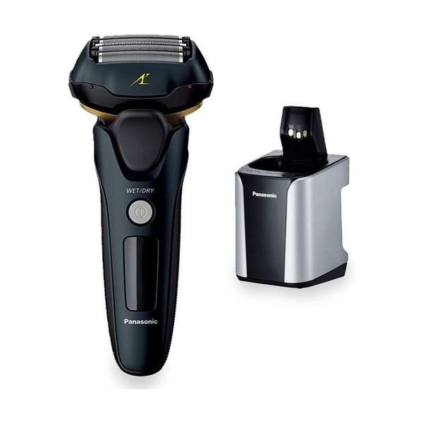 【即日発送】【新品 箱不良・シュリンク破れ品】Panasonic パナソニック メンズシェーバー ラムダッシュ リニア 洗浄機付き 5枚刃 ES-NLV98-K 黒