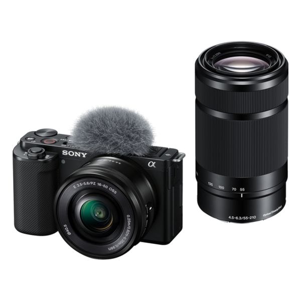 【即日発送】【新品 箱不良・シュリンク破れ品】SONY ソニー ミラーレス一眼カメラ VLOGCAM ZV-E10Y ダブルズームレンズキット ブラック