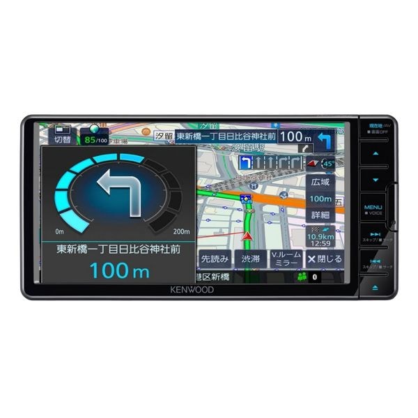 【新品】KENWOOD ケンウッド カーナビ本体 MDV-L309W ブラック