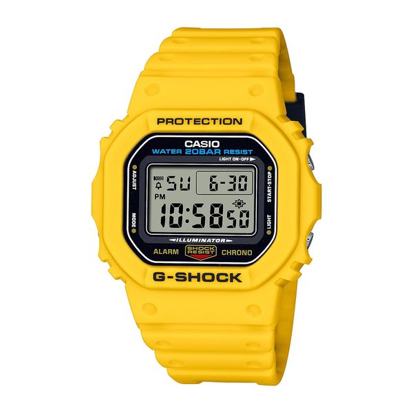 【新品】CASIO カシオ メンズ腕時計 G-SHOCK カーボンコアガード構造 付替えベルト DWE-5600R-9JR イエロー