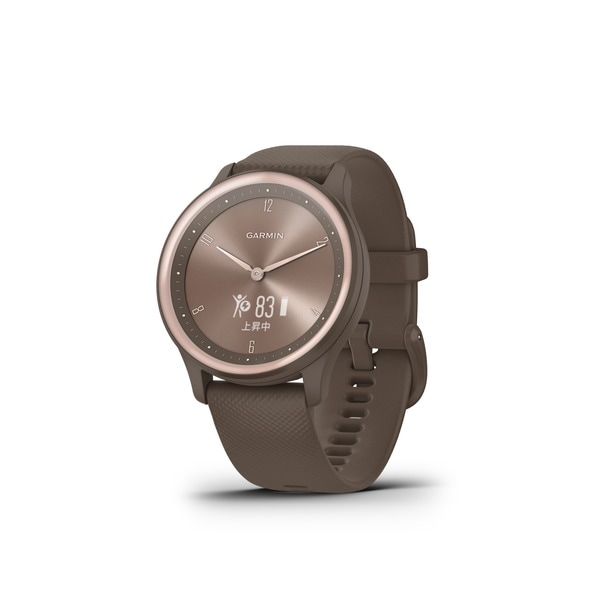 【ラッピング可】【即日発送】【国内版】【新品】GARMIN ガーミン スマートウォッチ vivomove Sport 010-02566-42 ピーチゴールド/ココア
