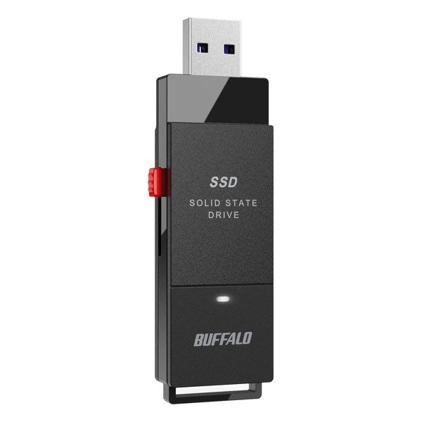 【即日発送】【新品 箱不良・シュリンク破れ品】Buffalo バッファロー USB3.2 Gen1 ポータブル SSD 1.0TB SSD-PUT1.0U3-B/N ブラック