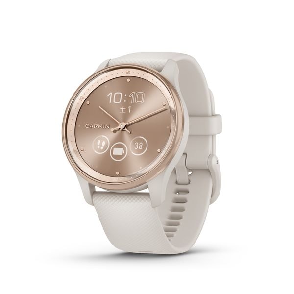 【ラッピング可】【即日発送】【国内版】【新品】GARMIN ガーミン スマートウォッチ vivomove Trend Ivory/Peach Gold 010-02665-71