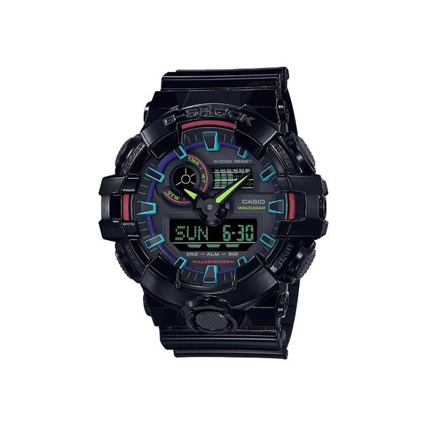 【新品】CASIO カシオ G-SHOCK 腕時計メンズ Virtual Rainbow Gamer's RGB GA-700RGB-1AJF