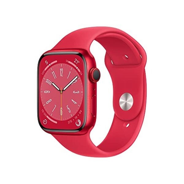 【ラッピング可】【即日発送】【国内版】【新品】Apple Watch Series 8 GPS+Cellularモデル 45mm REDアルミニウムケースとREDスポーツバンド- レギュラー MNKA3J/A
