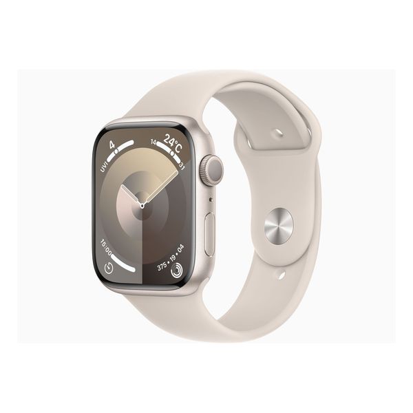 【ラッピング可】【即日発送】【国内版】【新品】Apple Watch Series 9 GPSモデル 45mm MR973J/A スターライトスポーツバンド M/L
