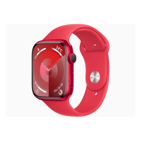 【ラッピング可】【即日発送】【国内版】【新品】Apple Watch Series 9 GPSモデル 45mm MRXJ3J/A (PRODUCT)REDスポーツバンド S/M