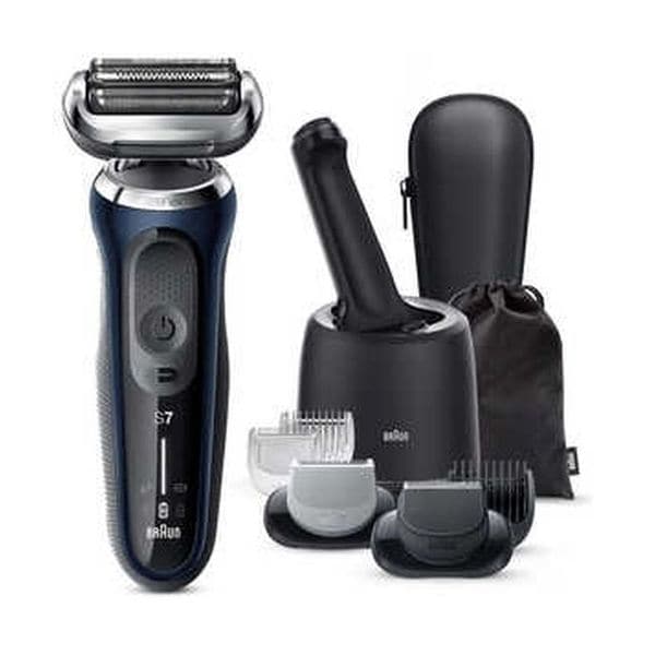 【新品】BRAUN ブラウン 電気シェーバー シリーズ7 洗浄機付きモデル 71-B7650CC-V ブルー ブラウン