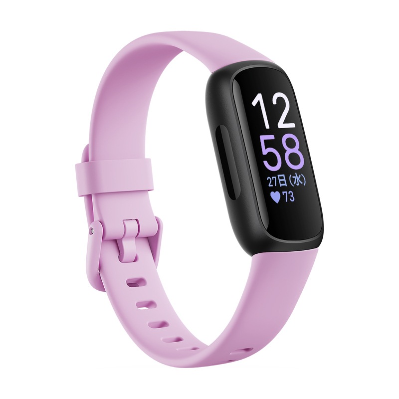 【ラッピング可】【即日発送】【国内版】【新品】Fitbit Inspire 3 FB424BKLV-FRCJK ライラックブリス/ブラック