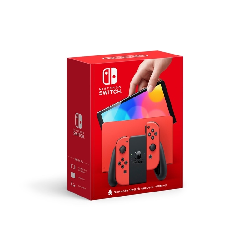 【ラッピング可】【即日発送】【新品 箱不良・シュリンク破れ品】任天堂 Nintendo Switch (有機ELモデル) マリオレッド HEG-S-RAAAA