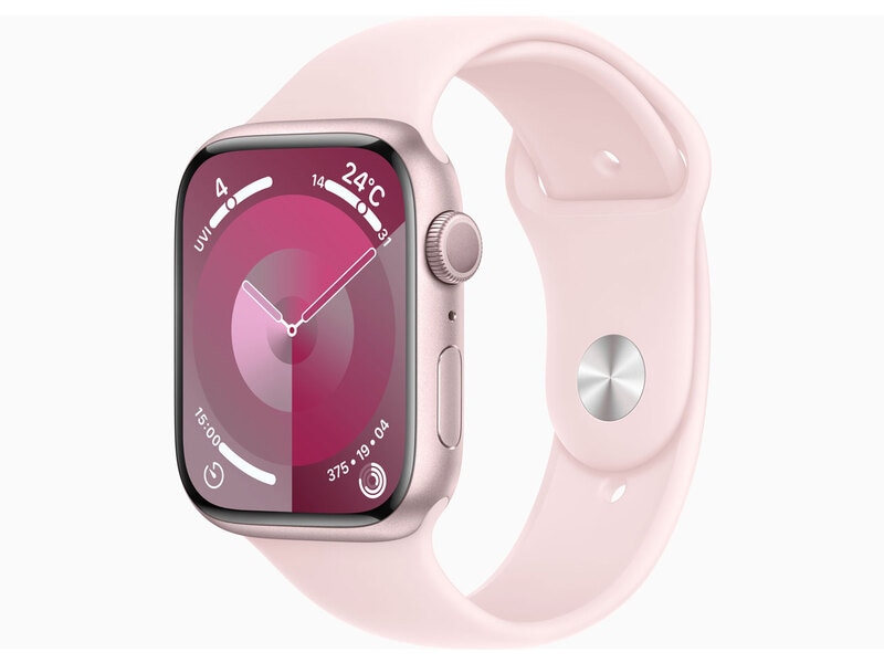 【ラッピング可】【即日発送】【国内版】【新品】Apple Watch Series 9 GPSモデル 45mmピンクアルミニウムケースとライトピンクスポーツバンド - M/L MR9H3J/A