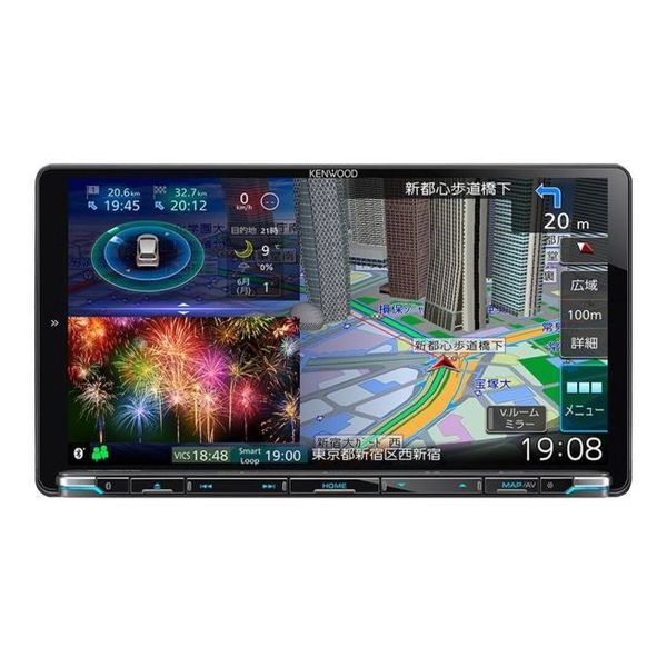 【即日発送】【新品 箱不良・シュリンク破れ品】KENWOOD ケンウッド カーナビ 9型 /ワンセグ /Bluetooth対応 MDV-M907HDL