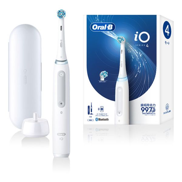 【即日発送】【新品 箱不良・シュリンク破れ品】BRAUN ブラウン 電動歯ブラシ オーラルB iO4 IOG41A61KWT ホワイト