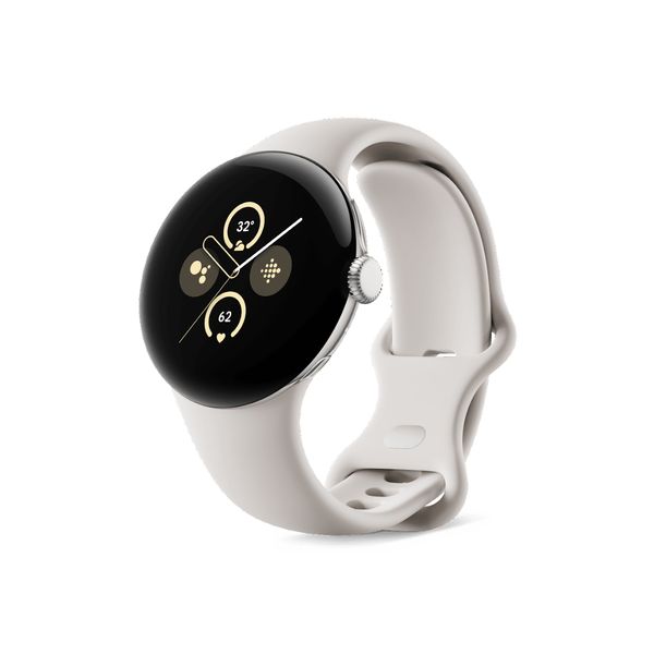 【即日発送】【新品 箱不良・シュリンク破れ品】Google グーグル スマートウォッチ Pixel Watch 2 GA05031-GB Wi-Fiモデル Polished Silver / Porcelain バンド