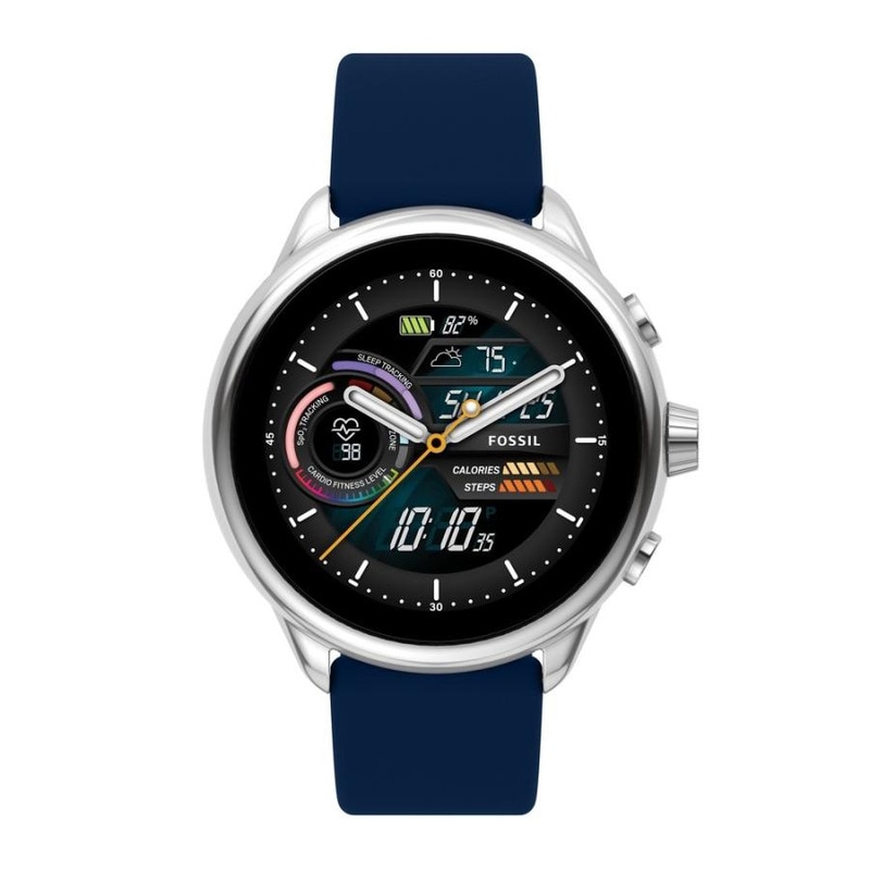 【ラッピング可】【即日発送】【国内版】【新品】FOSSIL フォッシル スマートウォッチ GEN 6 WELLNESS EDITION FTW4070 ネイビー
