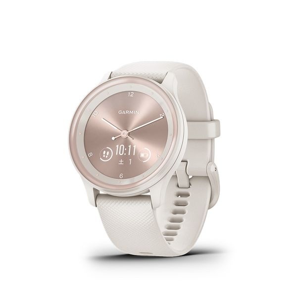 【ラッピング可】【即日発送】【新品】GARMIN ガーミン 010-02566-41 vivomove Sport GARMIN Peach Gold/Ivory