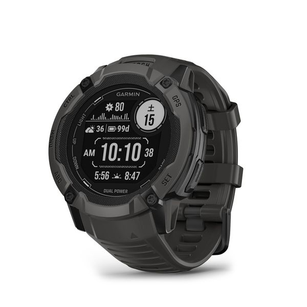 【ラッピング可】【即日発送】【国内版】【新品】GARMIN ガーミン スマートウォッチ Instinct 2X Dual Power 010-02805-22 Graphite
