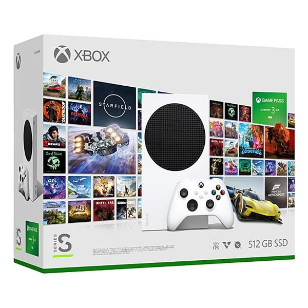 【即日発送】【新品 箱不良・シュリンク破れ品】Microsoft マイクロソフト Xbox Series S 512GB スターターバンドル Xbox Game Pass Ultimate 3ヶ月利用権 同梱版 RRS-00159