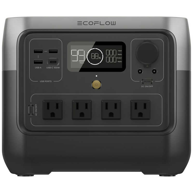 【即日発送】【新品 箱不良・シュリンク破れ品】EcoFlow エコフロー ポータブル電源 RIVER2 Pro ZMR620-B-JP
