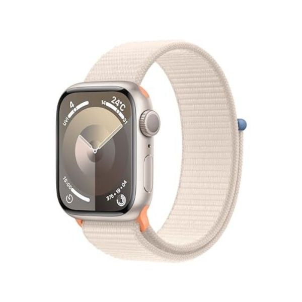 【ラッピング可】【即日発送】【国内版】【新品】Apple Watch Series 9 GPSモデル 41mm スターライトアルミニウムケース スターライトスポーツループ MR8V3J/A