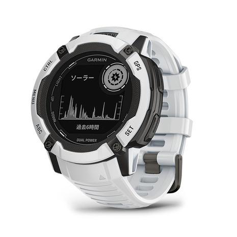 【ラッピング可】【即日発送】【国内版】【新品】GARMIN ガーミン スマートウォッチ INSTINCT 2X DUAL POWER 010-02805-42 ホワイトストーン