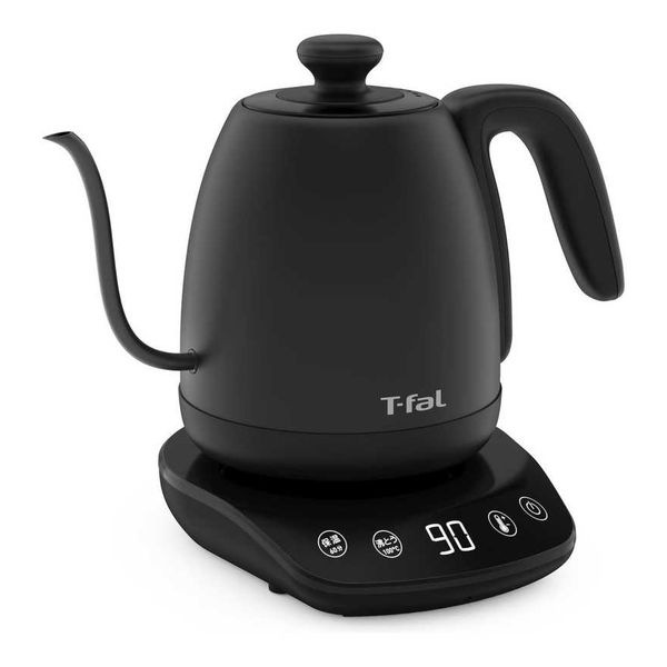 【新品】T-fal ティファール 温度設定 保温機能付き電気ケトル Cafe Control カフェ コントロール 1.0L KO9238JP ブラック