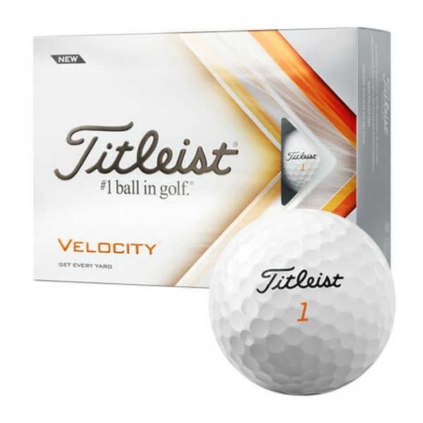 【即日発送】【新品 箱不良・シュリンク破れ品】TITLEIST タイトリスト ゴルフボール VELOCITY 1ダース 2022版 T8026S-J ホワイト