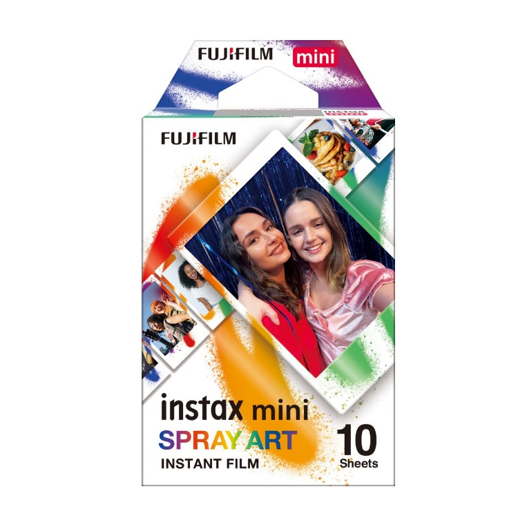 【新品】FUJIFILM フジフイルム インスタントカラーフイルム instax mini 10枚 スプレーアート【ポスト投函便・代引き不可・メール便】