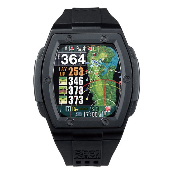 【ラッピング可】【即日発送】【新品】Shot Navi ショットナビ 腕時計型 GPS ゴルフナビ Crest2 クレスト2 【2023 新作】ブラック