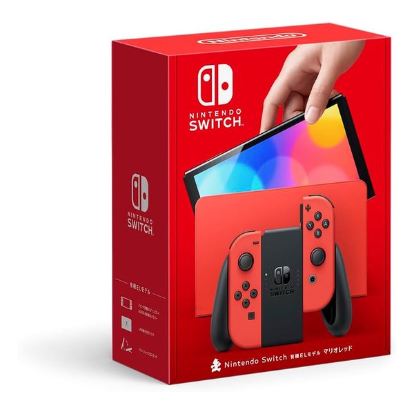 【即日発送】【中古美品】Nintendo Switch 有機ELモデル マリオレッド HEG-S-RAAAA