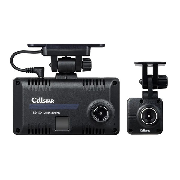 【新品】CELLSTAR セルスター工業 INDUSTRIES 2カメラドライブレコーダー セーフティーレーダー一体型 RD-60