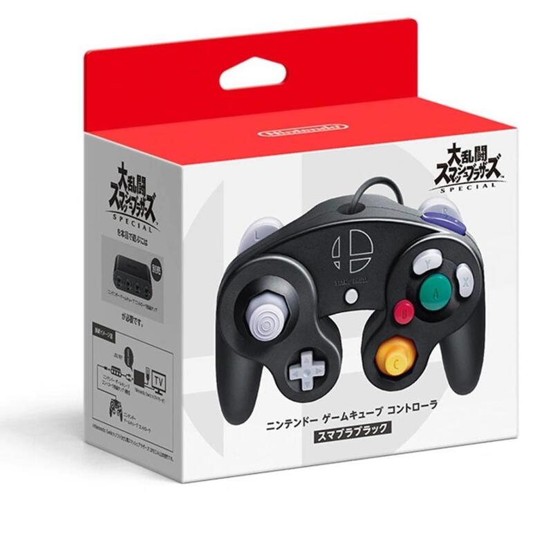 【ラッピング可】【新品 箱不良・シュリンク破れ品】Nintendo ニンテンドー ゲームキューブ コントローラ HAC-A-GCCKE スマブラブラック