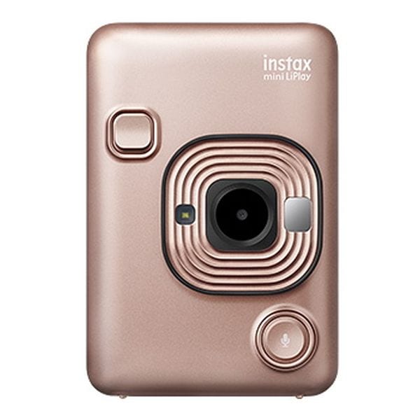 【ラッピング可】【新品 箱不良・シュリンク破れ品】FUJIFILM 富士フィルム instax mini LiPlay チェキ ブラッシュゴールド