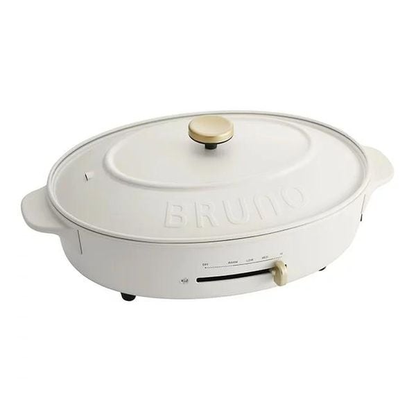 【即日発送】【新品】BRUNO ブルーノ オーバルホットプレート crassy BOE053-WH ホワイト