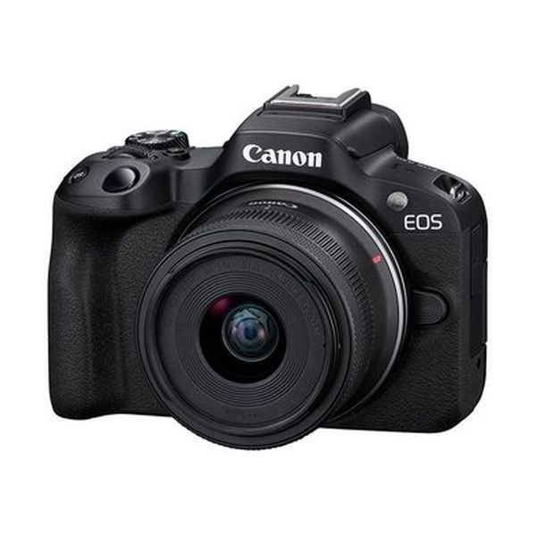 【新品】CANON キヤノン ミラーレス一眼カメラ EOS R50 RF-S18-45 IS STM レンズキット ブラック