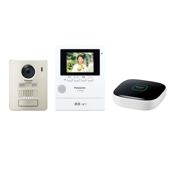 【即日発送】【新品 箱不良・シュリンク破れ品】Panasonic パナソニック ドアホン ワイヤレステレビドアホン インターホン 3.5型モニター VL-SGZ30K