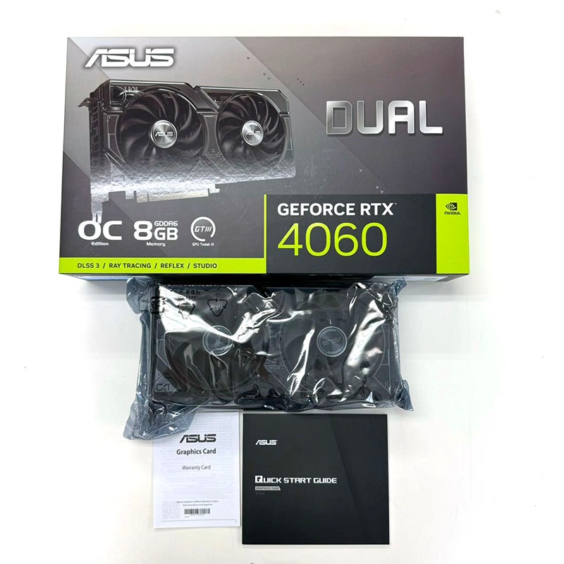 【即日発送】【中古・動作確認のみ】ASUS エイスース グラフィックボード DUAL-RTX4060-O8G