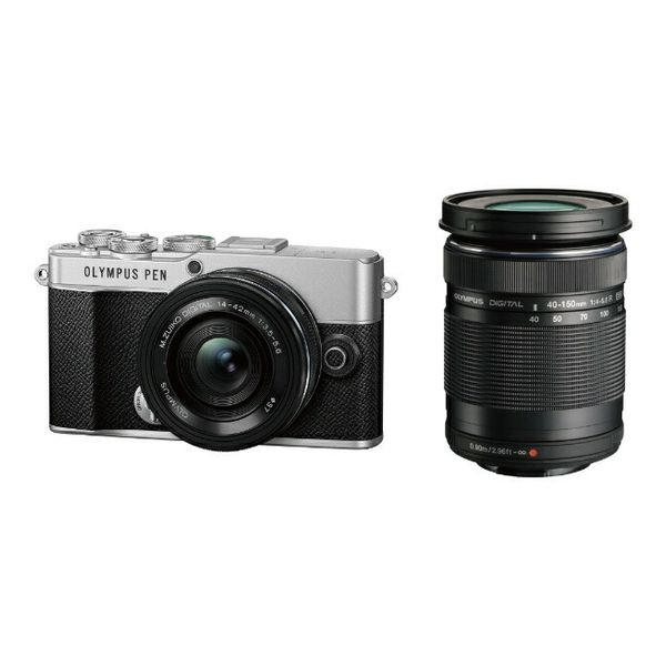 【ラッピング可】 【即日発送】【新品 保証開始済み品】OLYMPUS オリンパス OLYMPUS PEN E-P7 EZダブルズームキット ミラーレス一眼カメラ シルバー